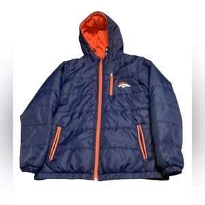 NFL Pro Line Vintage Denver Broncos Puffer Jacket - Size Small